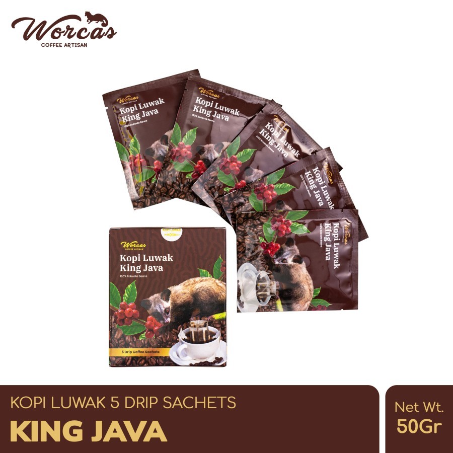 

WORCAS Kopi Luwak King Java Drip Filter 50gr