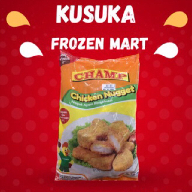 

CHAMP CHICKEN NUGGET AYAM KOMBINASI 450GR - 900GR