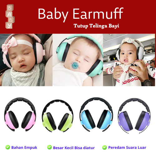 Earmuff Bayi Earmuff Baby Penutup Telinga Bayi Anti Bising Earmuff Anak Ear Muff Anak Ear Muff Bayi