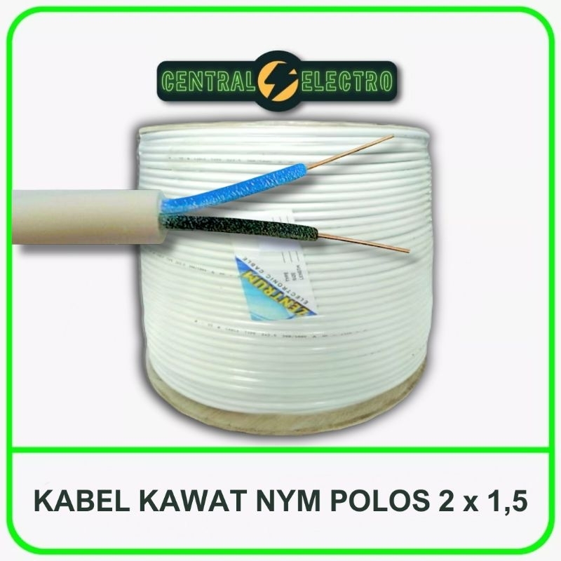Kabel Listrik Kawat NYM Polos 2 x 1.5 (300 Meter)