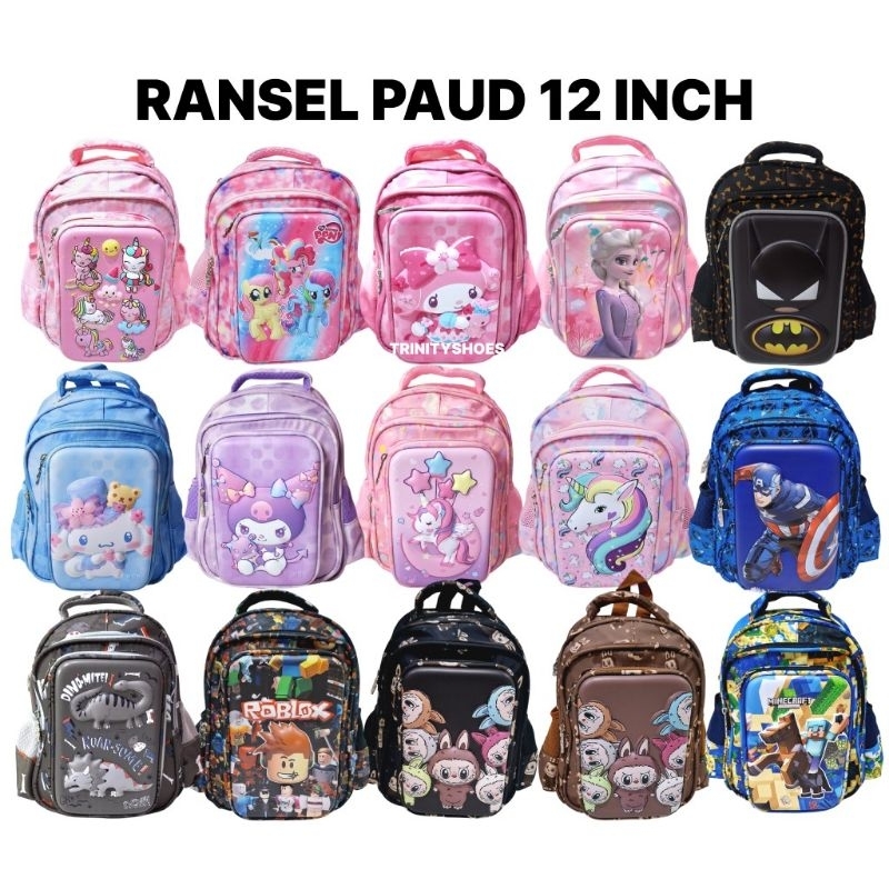 TAS RANSEL ANAK PAUD  LAKI LAKI DAN PEREMPUAN TAS SEKOLAH PAUD