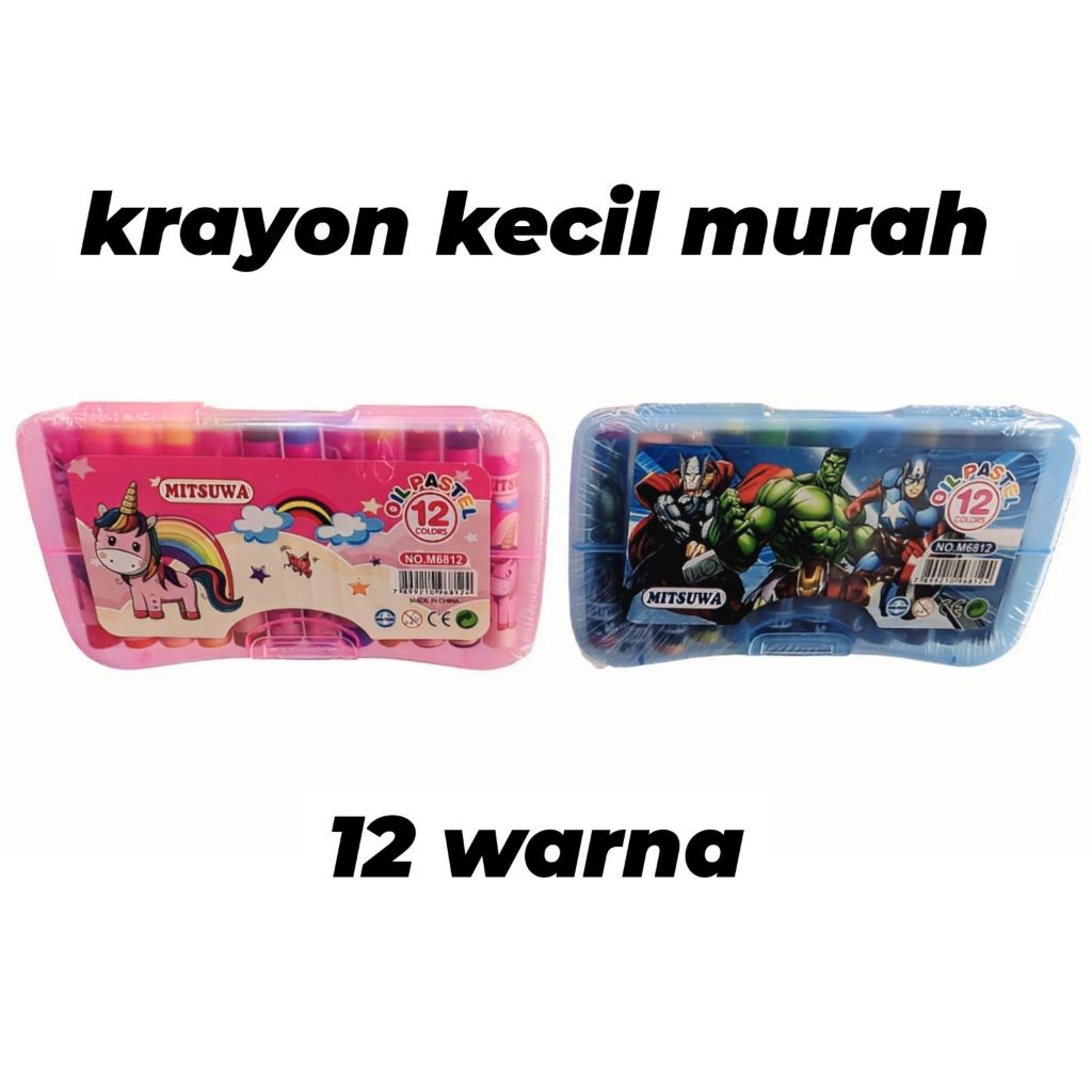 

CRAYON / OIL PASTEL MINI 12 WARNA MURAH