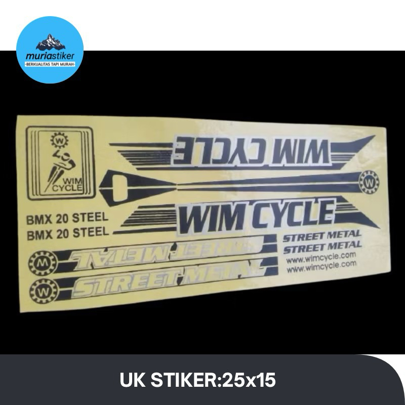 Stiker Sepeda Wimcycle Street Metal