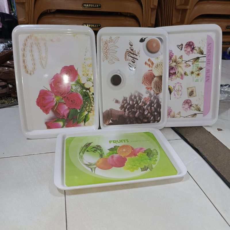 NAMPAN CANGKIR DAN GELAS MELAMIN POLOS DAN MOTIF / NAMPAN TA-7301SM / TA 7302S / TA 73014