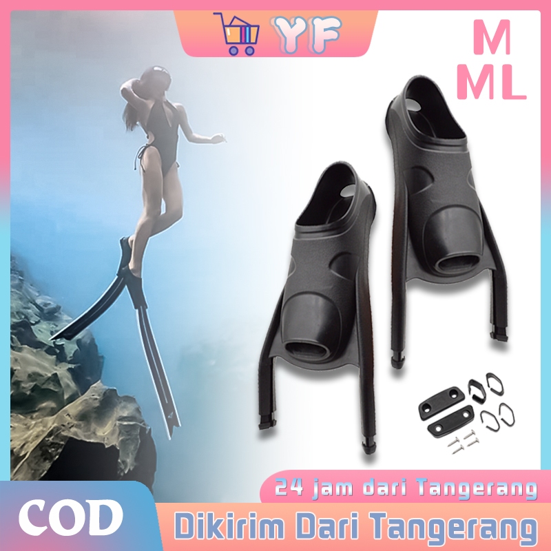 1 Pasang Foot Pocket Long Fins Penutup Sirip Menyelam Foot Pocket