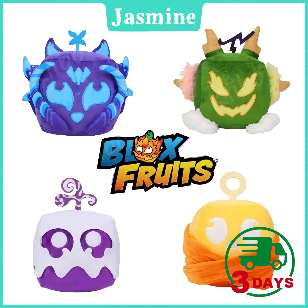 （COD）Blox Fruits Anime Game Plush Toy Fruit Leopard Pattern Box Plush Toy Soft Stuffed Fruits Toy Ch