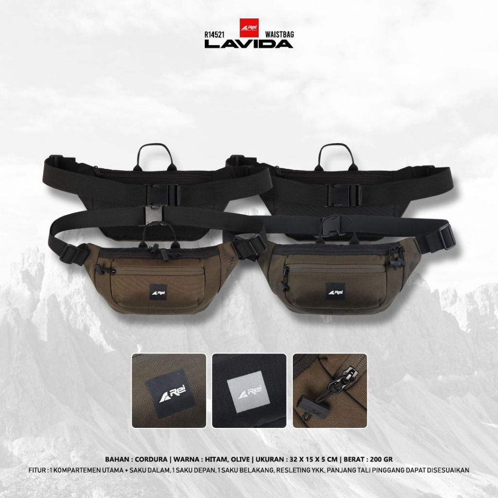 Tas Pinggang / Waist Bag Lavida Arei Outdoorgear
