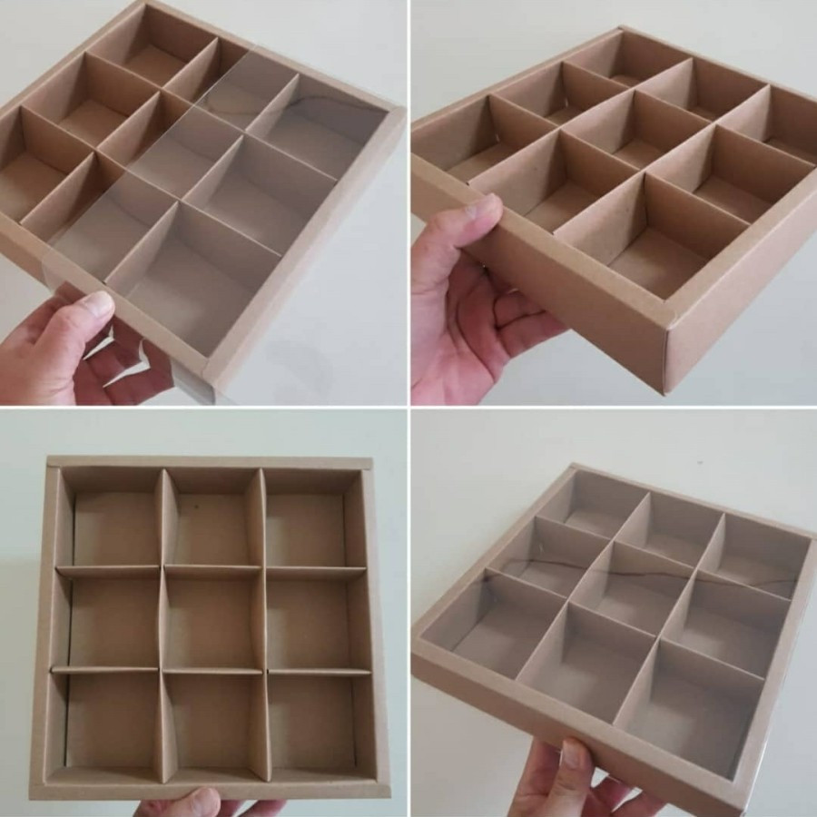 

Box Mika 24x24x4.5 Dus Eggtart Sekat 9