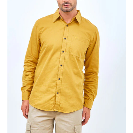 Emba Kemeja Lengan Panjang Pria Polos