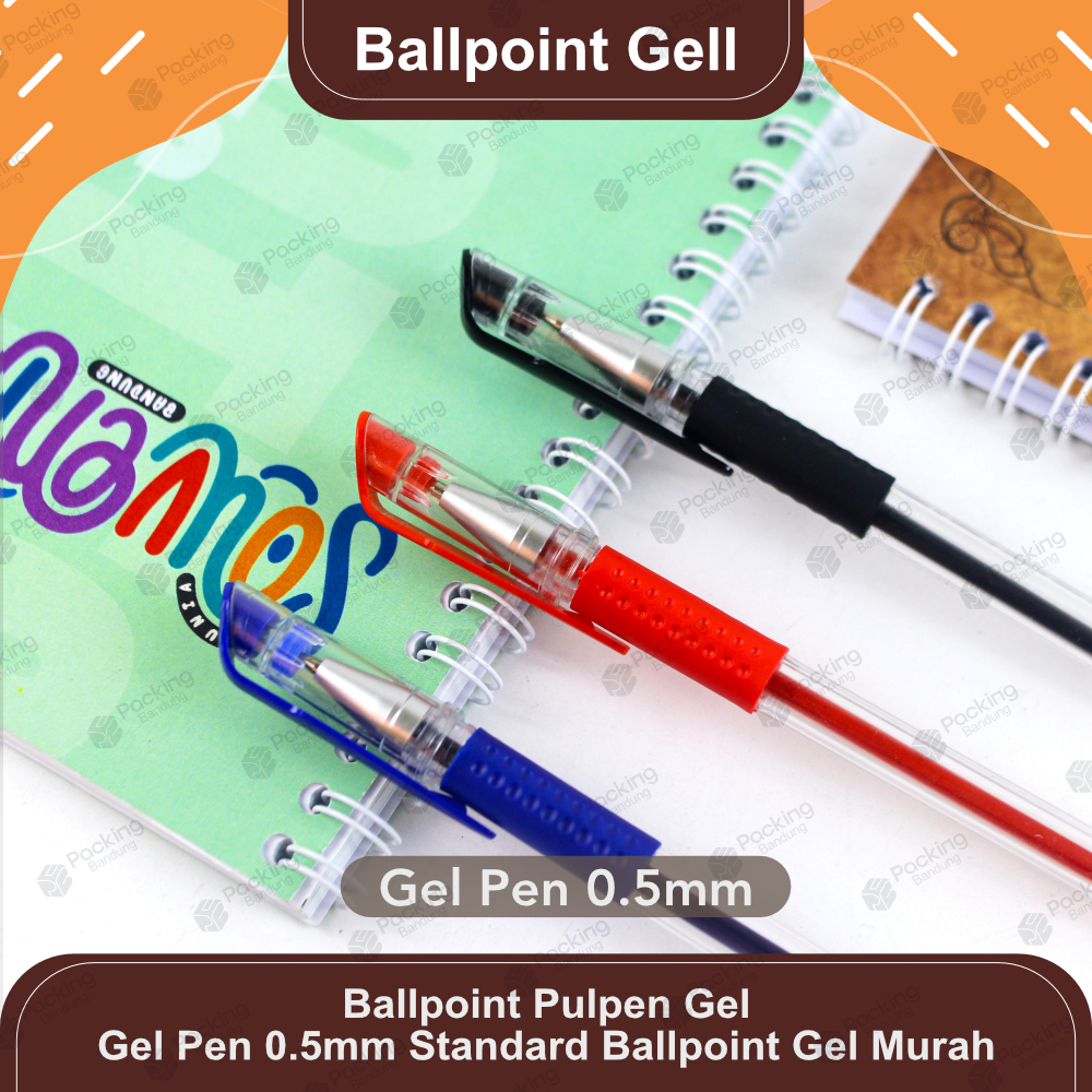 

Ballpoint Pulpen Gel/jel Pen 0.5mm Standard | Ballpoint Gel Murah
