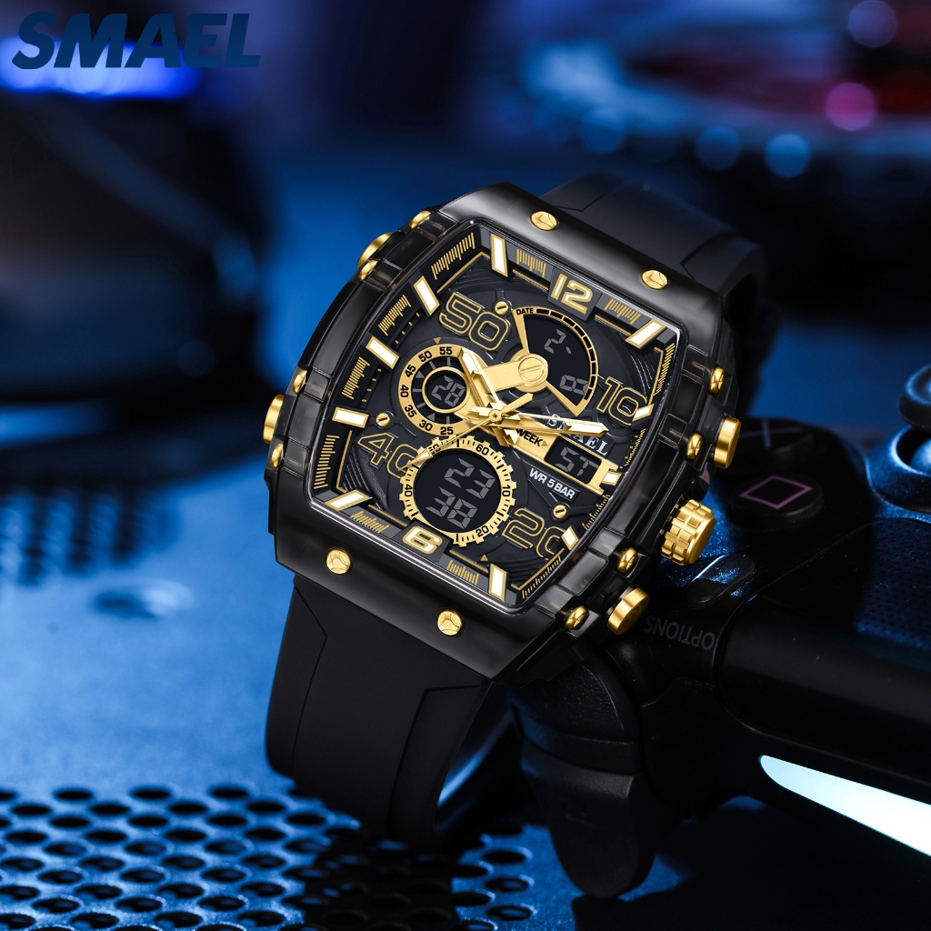 BESTPROMO SMAEL 8109 JAM TANGAN ELEKTRONIK PRIA MULTIFUNGSI TAHAN AIR DAN BERCAHAYA DALAM GELAP