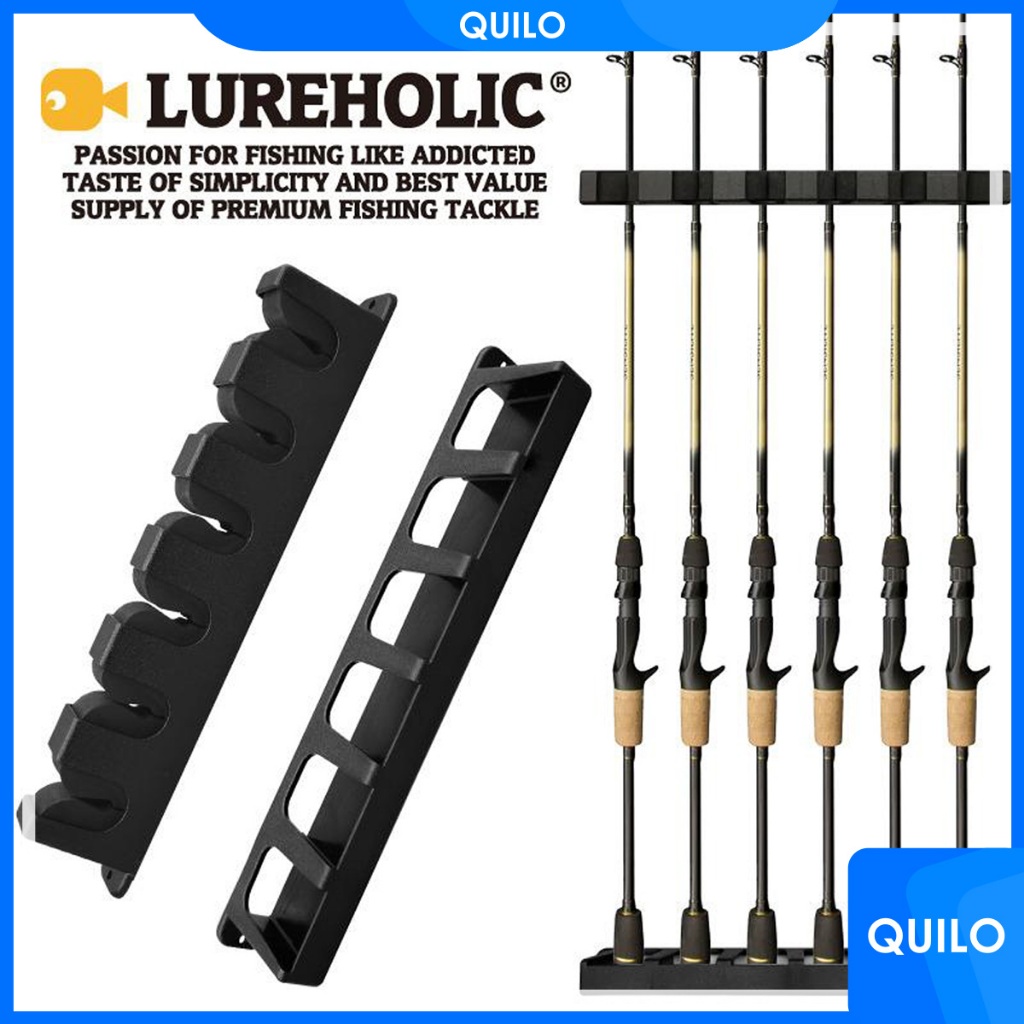 RAK ORGANIZER TEMPAT STORAGE JORAN TANGKAI PANCING HOLDER 6 RUANG