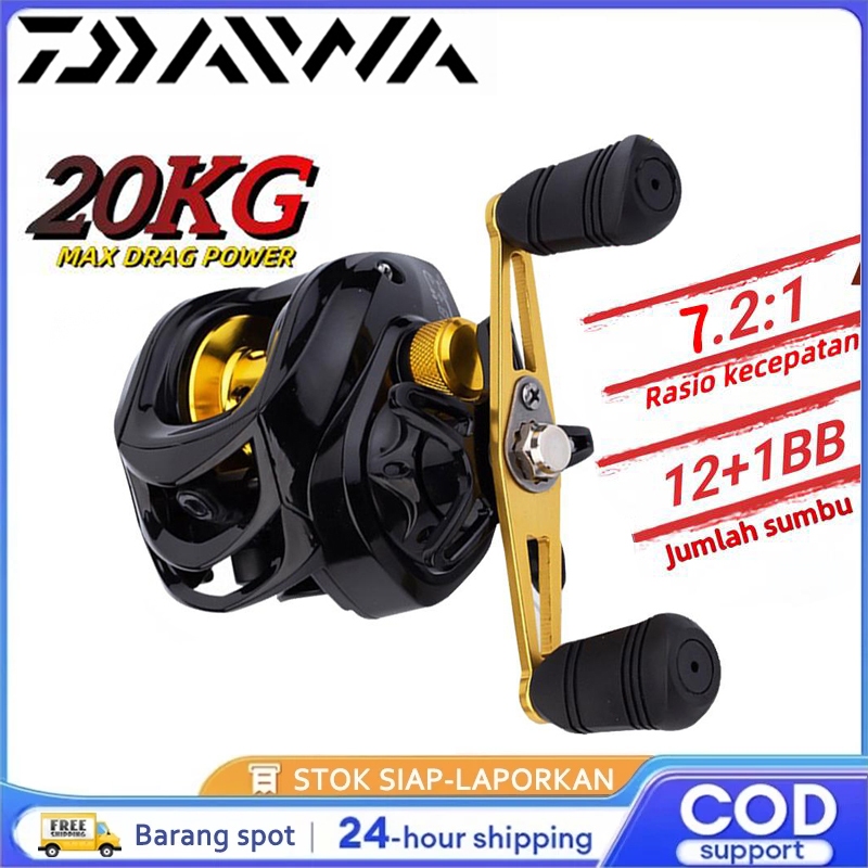 DAIWA Fishing Reel BC Baitcasting Reel Pancing Braking Force Mesin Ultralight Drag Reel Fishing Reel