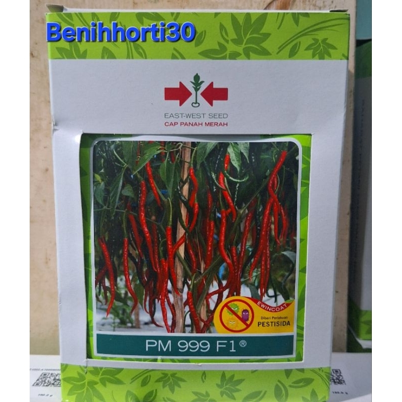 1 kotak / 15 Bungkus Benih Cabe Keriting PM 999 F1 isi 10 gram