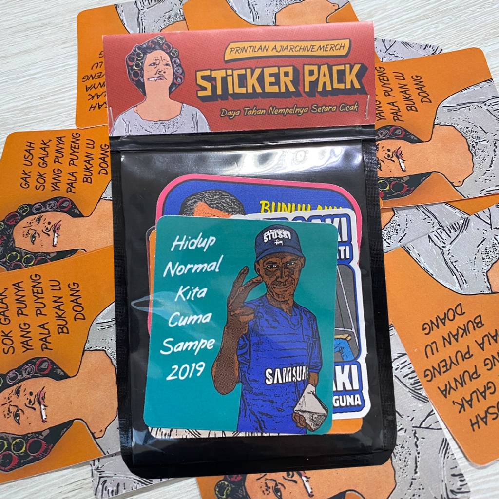 

Sticker Pack Edisi 01 - Artwork Sticker Vinyl by ajiarchive.psd