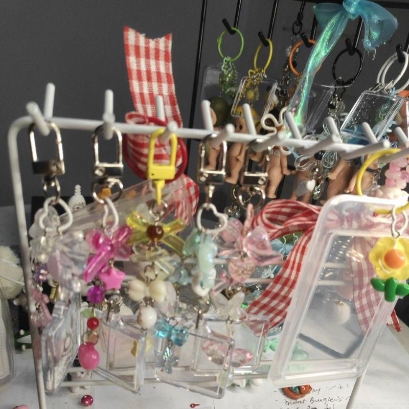 keychain bagcharm frame acrylic & photocard