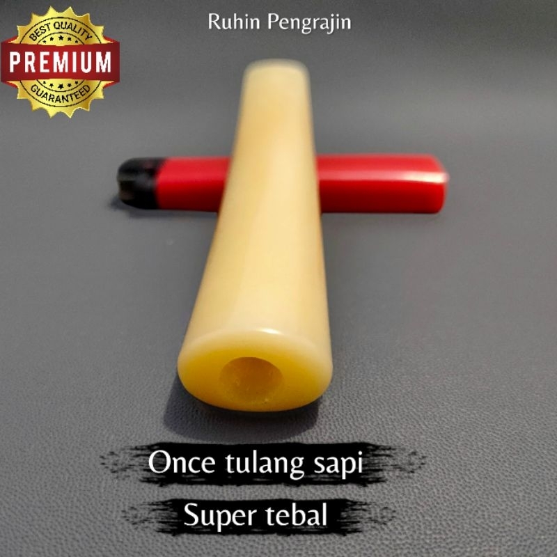 ONCE PIPA TULANG SAPI BULAT KRISTAL TEBAL
