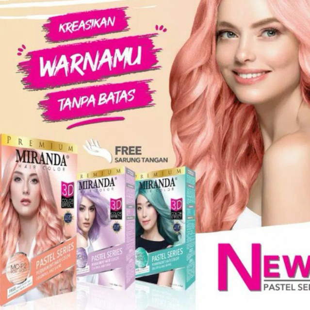 MIRANDA PASTEL SERIES / MIRANDA HAIR COLOR PASTEL SERIES/SISIR PEWARNA RAMBUT