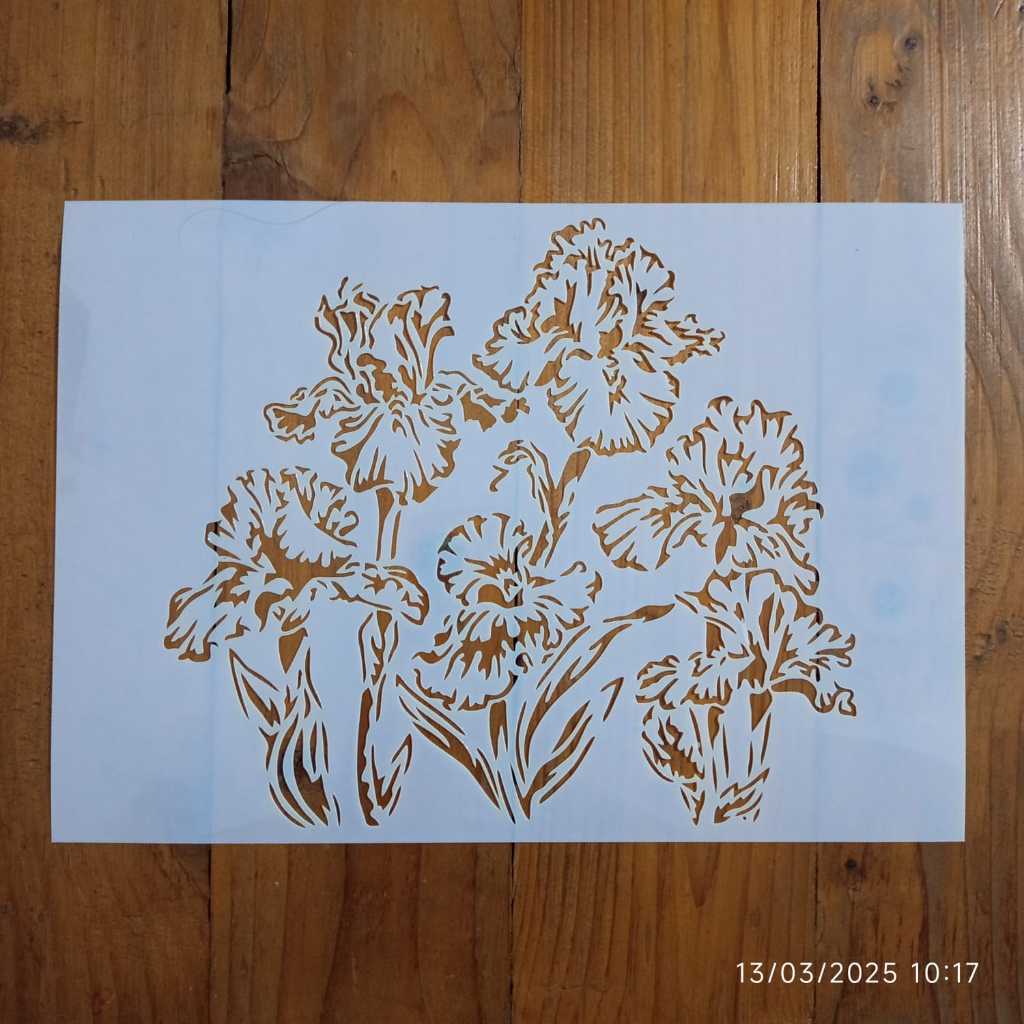 

BCalleigh Stencil Bunga ukuran A4
