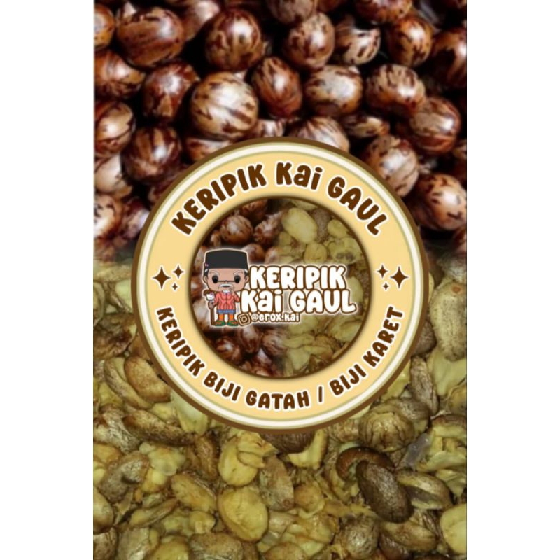 

keripik dari biji karet kai gaul