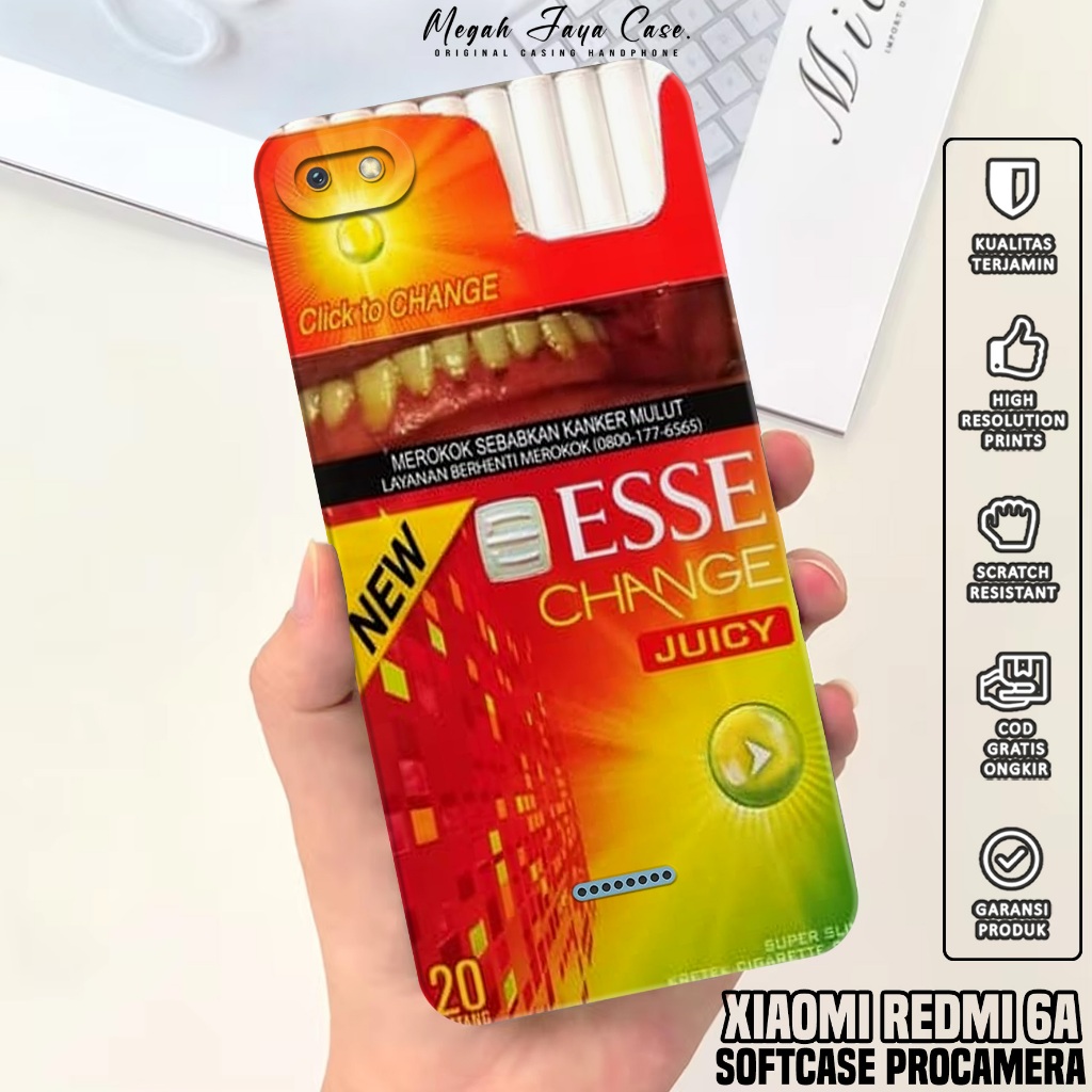 Case Hp Xiaomi Redmi 6A - Softcase Xiaomi Redmi 6A Motif ESS - Casing Hp Xiaomi Redmi 6A - Silikon H