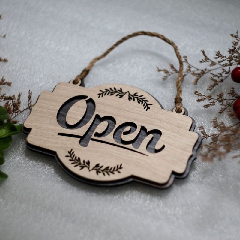 Sign Door Open Close | Papan Pintu Buka Tutup