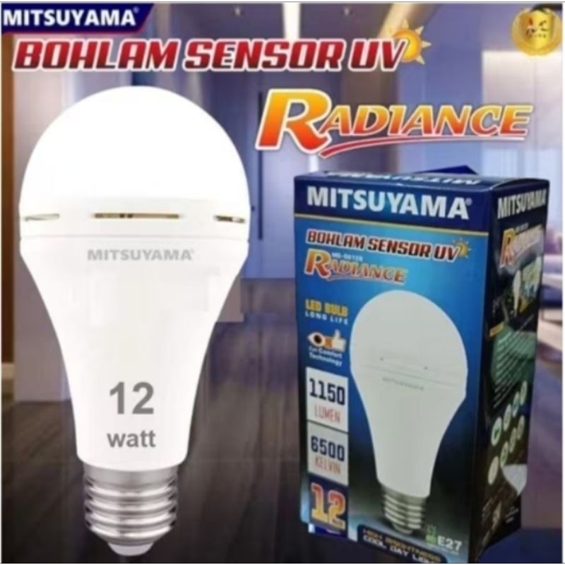 BOHLAM LED SENSOR CAHAYA MITSUYAMA RADIANCE / BOHLAM LAMPU SENSOR CAHAYA UV