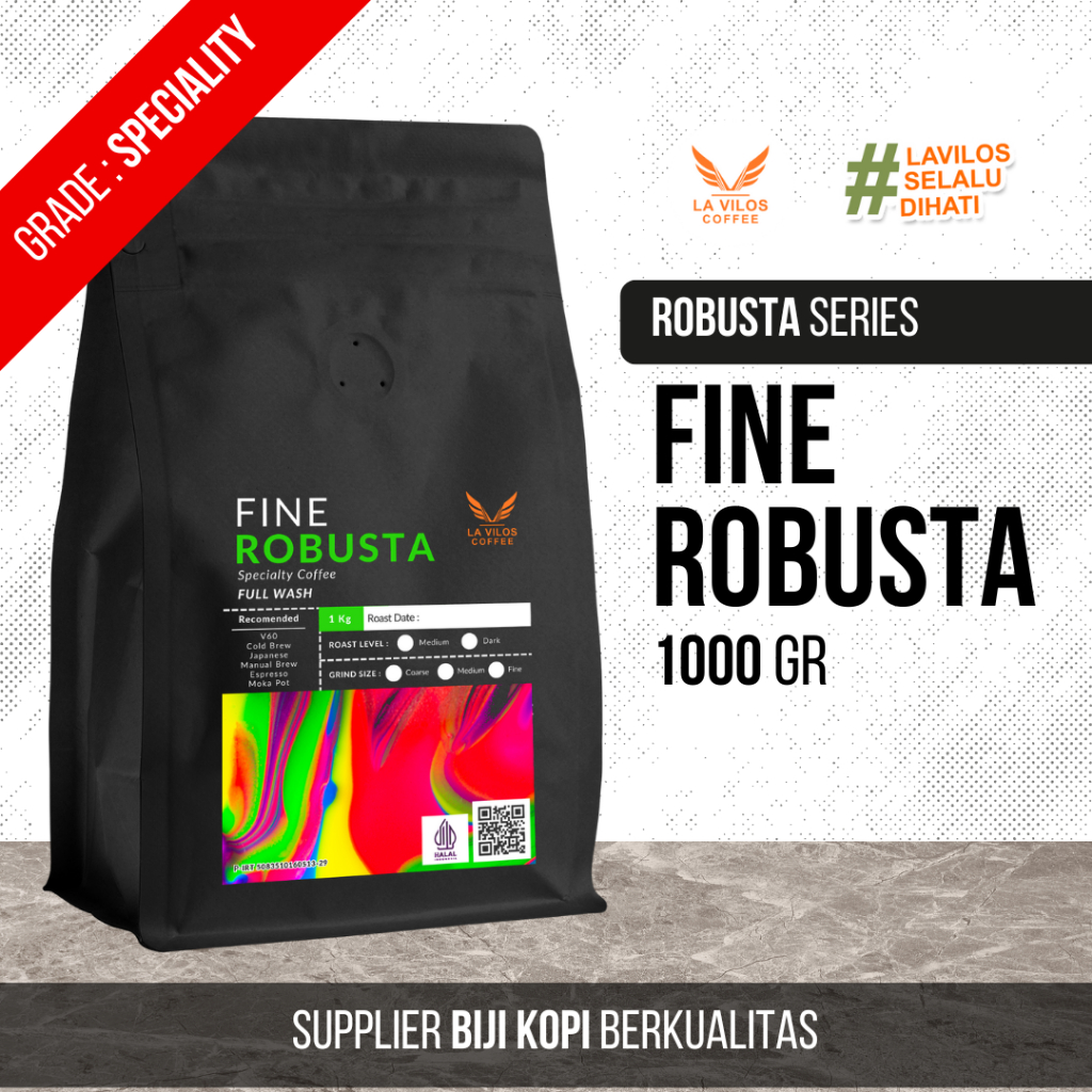 

LA VILOS - Fine Robusta Coffee Full Wash - 1kg