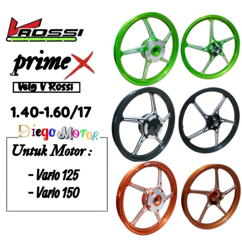 Velg Racing Vrossi Rc Sanca Honda Vario 125 Dan Vario 150 Ring 17 Sepasang/velg racing vrossi vario1