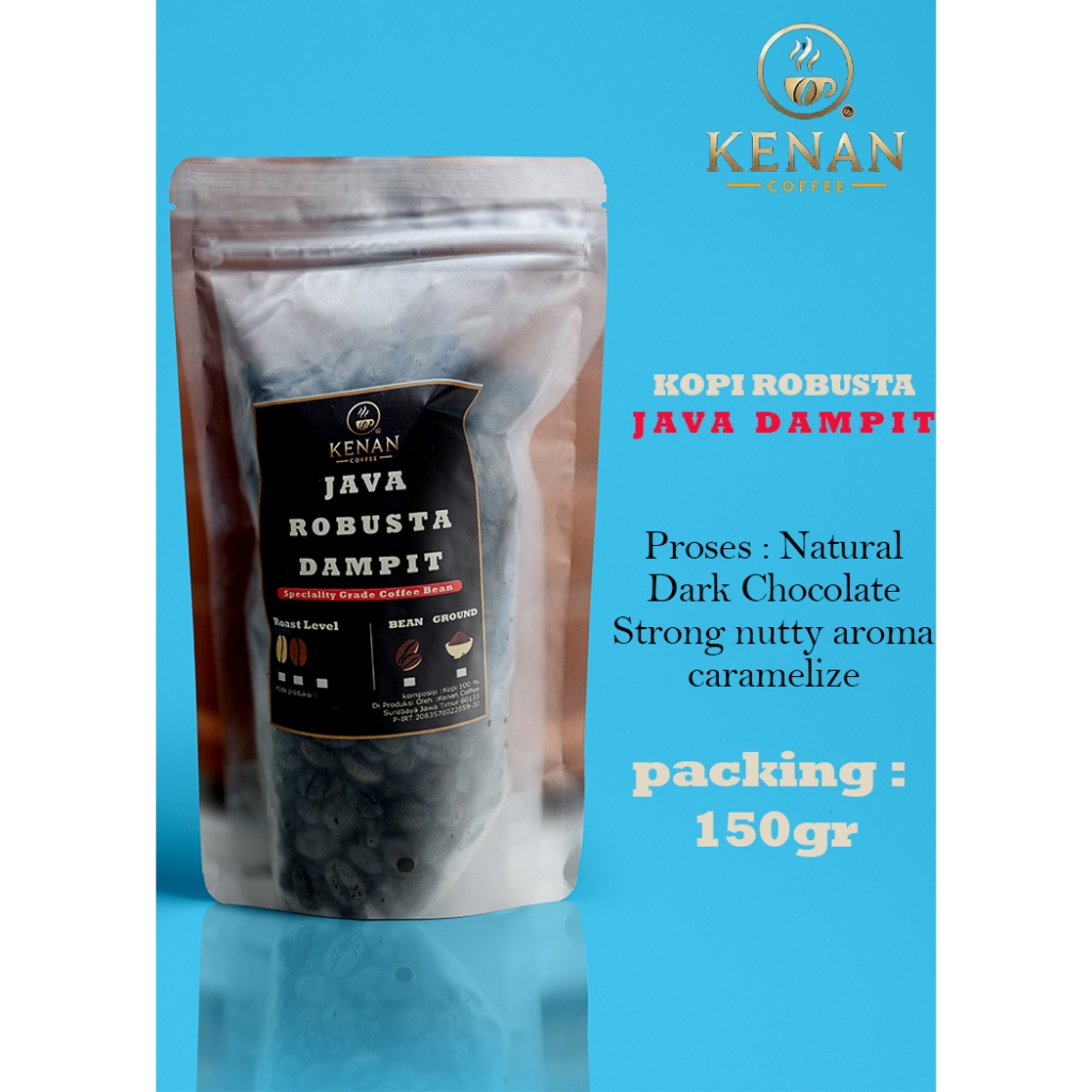 

Kenan Coffee JAVA ROBUSTA DAMPIT 150gr - Biji atau Bubuk