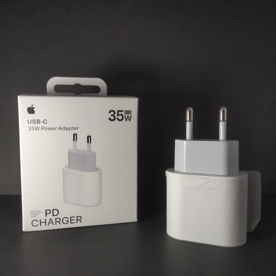 Kepala Charger Fast Charging 35W USB C Power Adaptor Charger 35W Original For iphone 15 Series