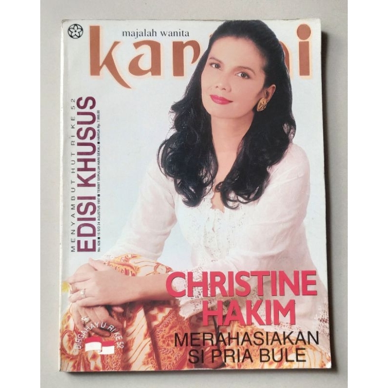 Majalah Kartini 15 Agustus 1997 : Cover Christine Hakim - Eva Arnaz