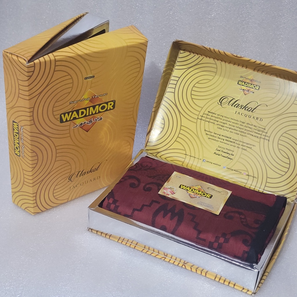 Wadimor Kain Sarung Jacquard Maskot / Kain Sarung Premium