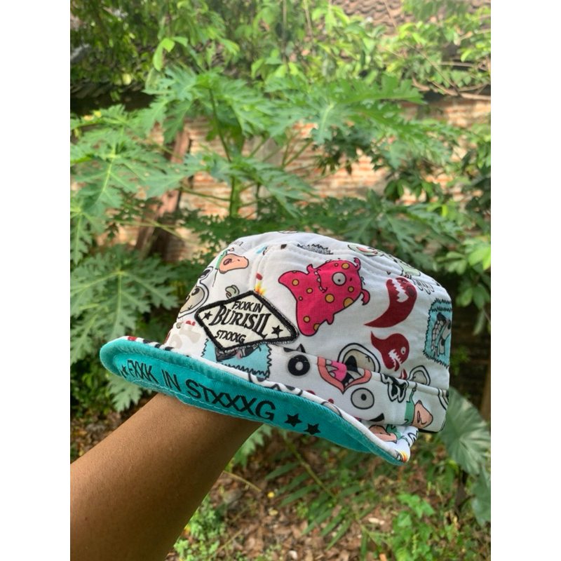 Topi Sepeda Visor Lipat Visor Pendek