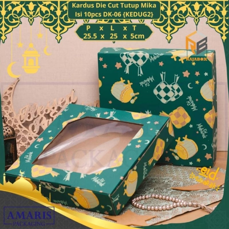 

READY DK-06 DK-18 Kardus Die Cut Mika Kotak Pudding isi 10 Pcs