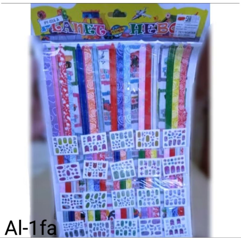 

ISI 20X3(60PCS)PITA SERUT PLUS STICKER KUKU LEMBARAN