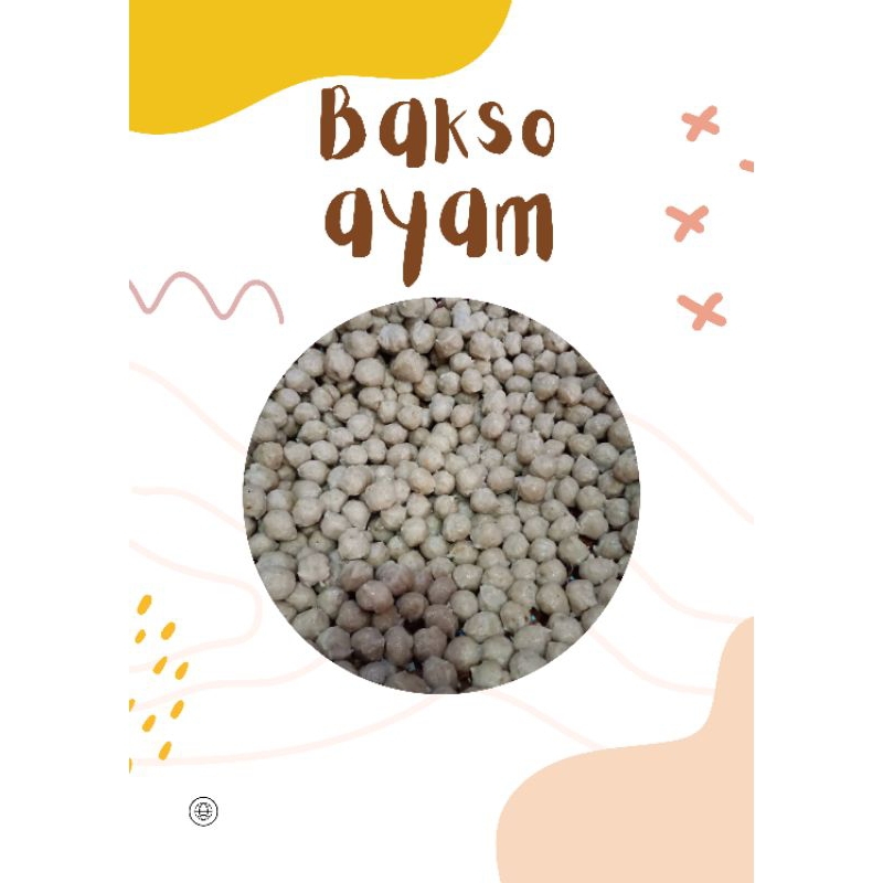 

bakso ayam ukuran kecil isi 15 pcs
