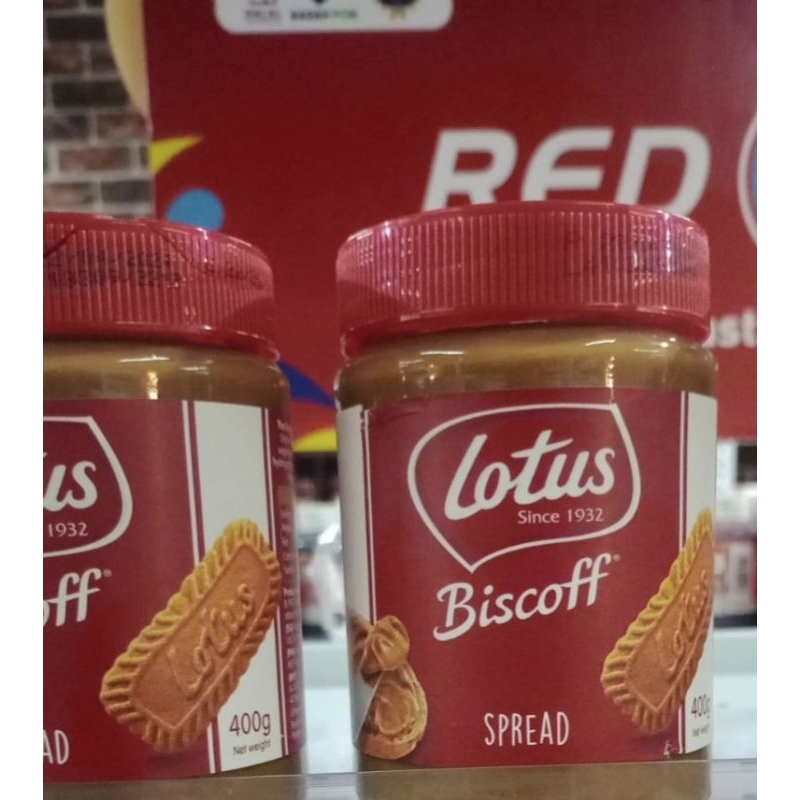 

2 Jar Lotus Biscof Spread ORI (400 gr + 400 gr)