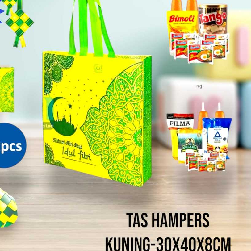 

Goodiebag Lebaran Idul Fitri 30x40x8 Sedang / Spundbond Lebaran Tas Idul Fitri Tas Hampers 1 Pcs