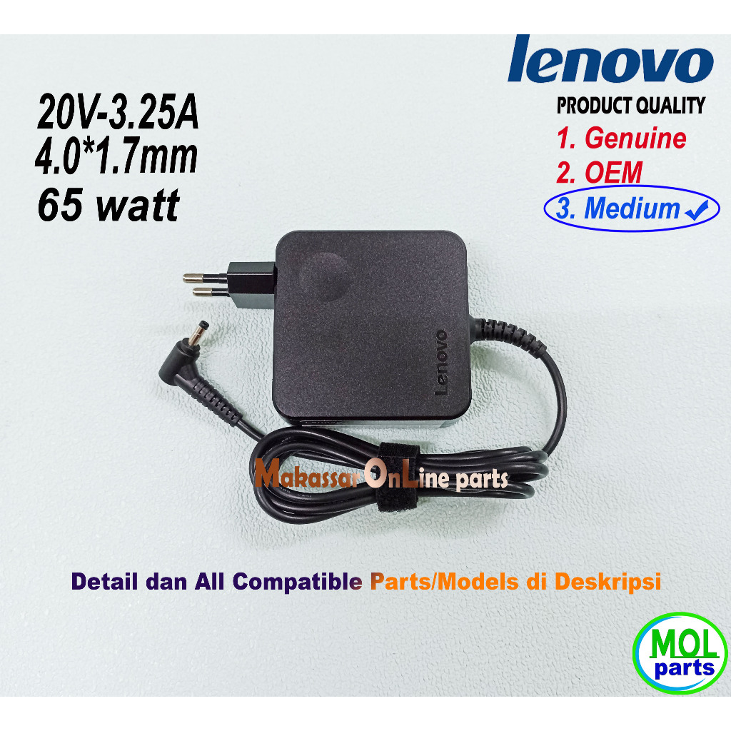 Adaptor Charger Lenovo Ideapad 310 320 330 310S 320S 330S 520-15IKB 520H-15IKB 520L-15IKB 520R-15IKB