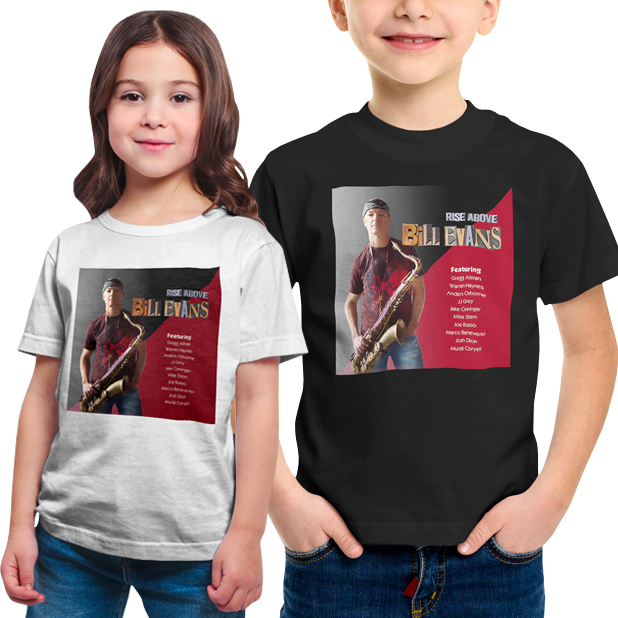 Kaos Bill Evans Music Jazz Retro Tshirt Anak Umur 2 s/d 12 Tahun