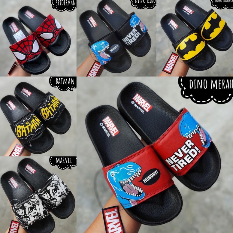 KODE S84H Sandal slop anak kids yongki junior marvel X Miniso
