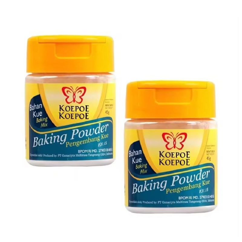 

Baking Powder Koepoe Koepoe 45 Gram/ Bahan Kue