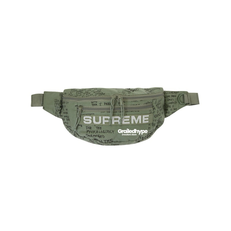 Supreme Field Waist Bag Gonz Olive / Black / Red | SS23 (100% Original Resmi)