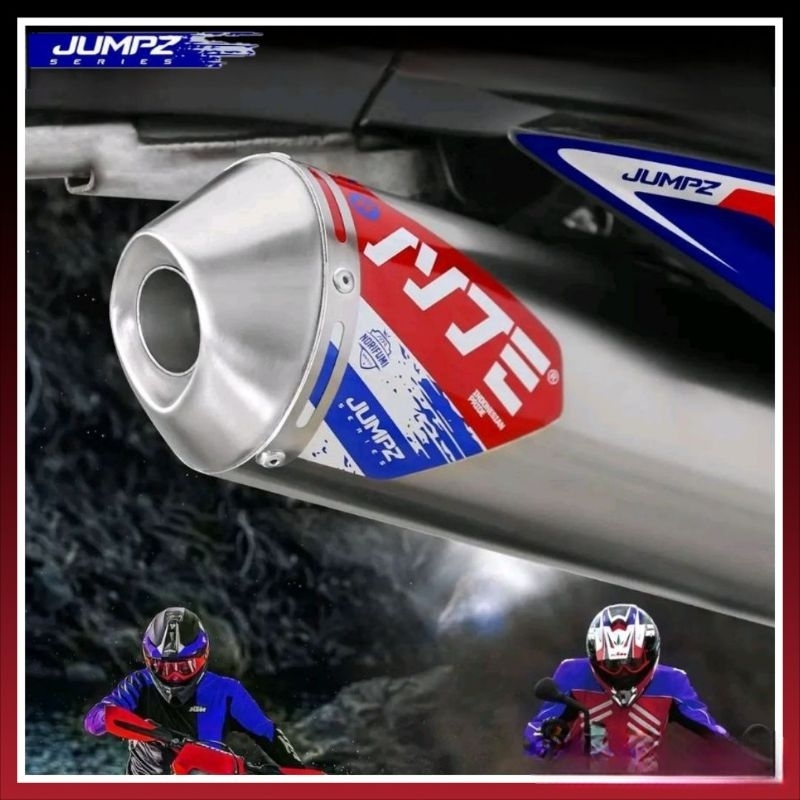 KNALPOT NORIFUMI JUMPZ SERIES FULL STAINLESS PNP KLX 150/BF CRF 150L D-TRACKER YAMAHA WR155