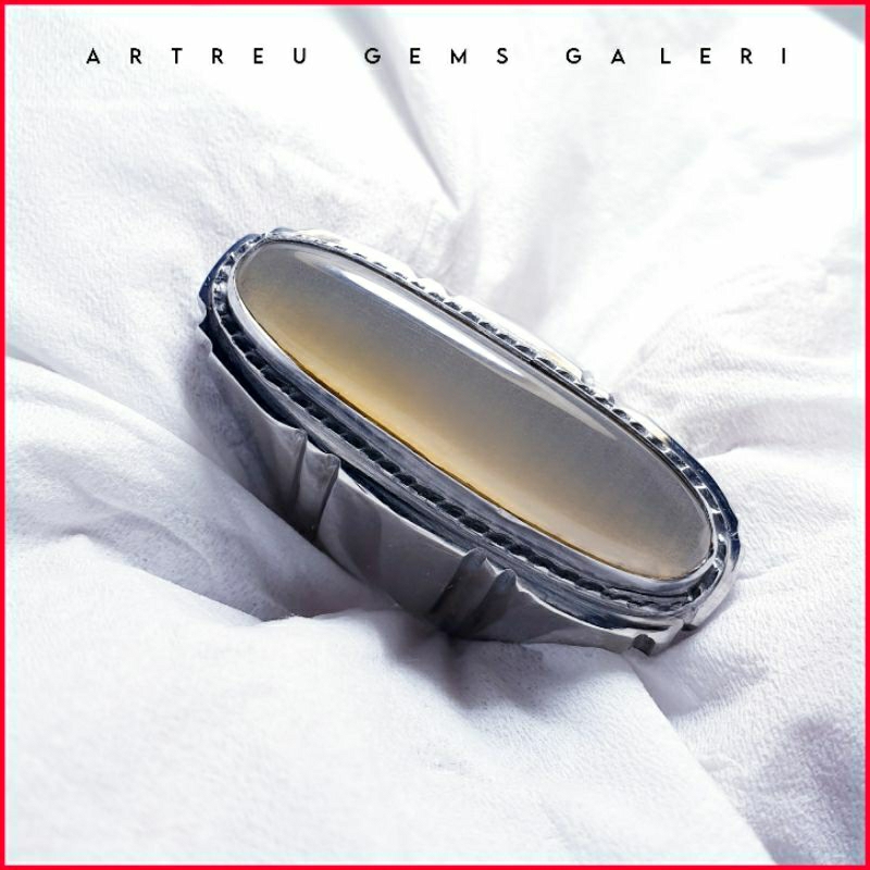 Batu Pandan Biduri Sutra | COD Bisa | Cincin Batu Akik Ring 5 - 10