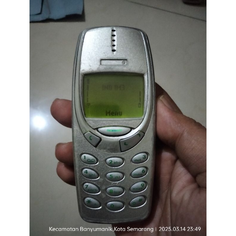 Nokia 3310 Silver Normal Original Mulus Jadul Langka Unik Imut Speaker Bass Stereo Joss Khas Xpress 