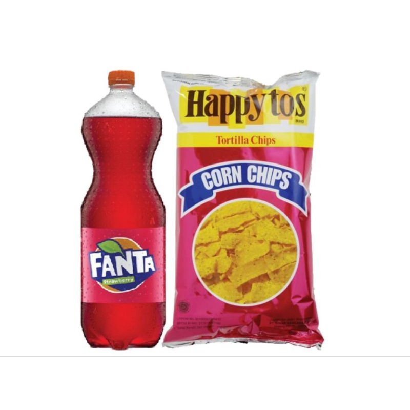 

Paket Bundling Fanta Strawberry dan Happy tos Tortilla Chips