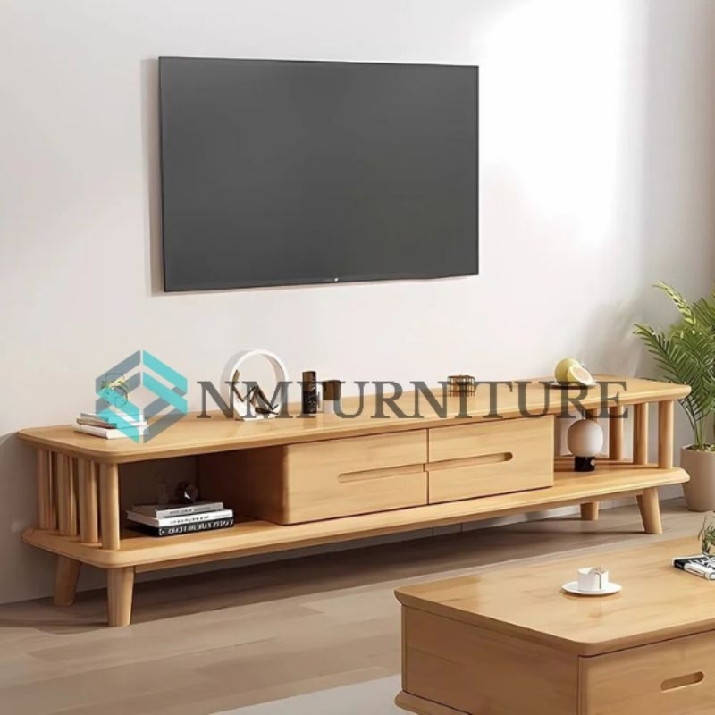 Buffet tv meja tv minimalis meja hias kayu jati