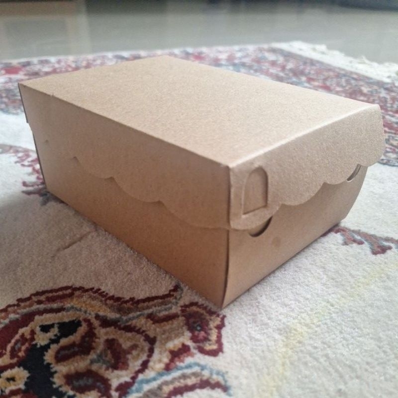 

kardus R3K / snackbox / kerdus snackbox polos renda kraft (10lembar)